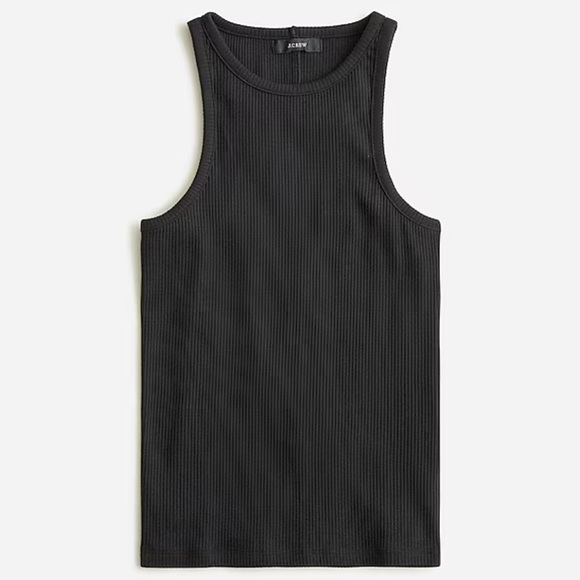 NWT JCrew favorite tank black vintage rib - Picture 3 of 9